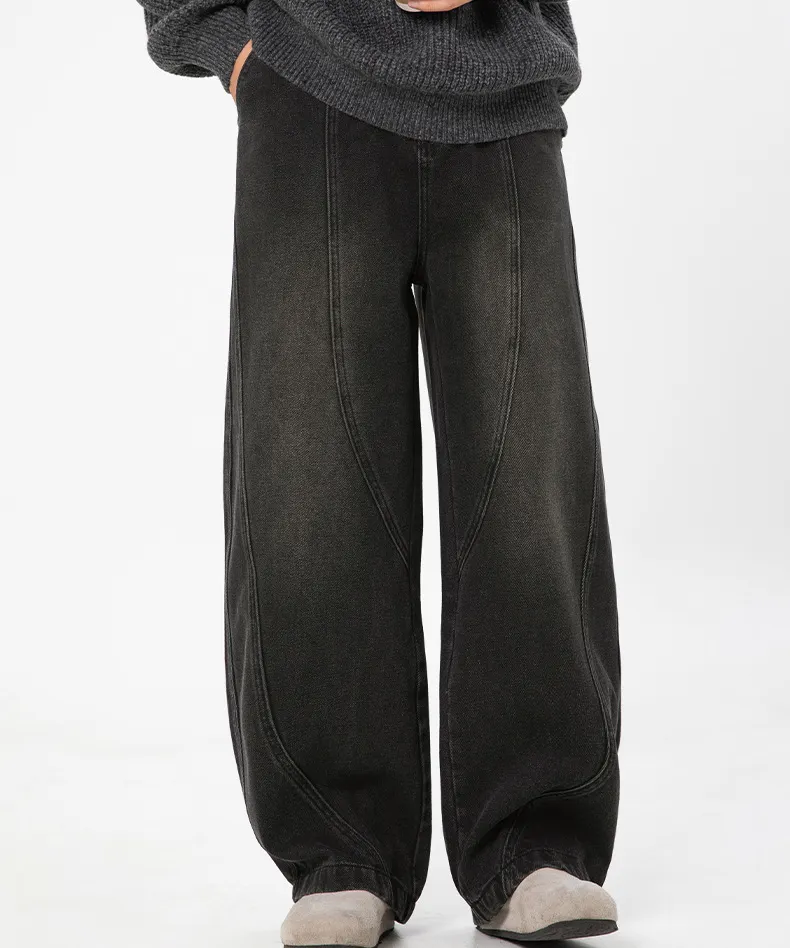Distressed Vintage Machete Straight Leg Trousers