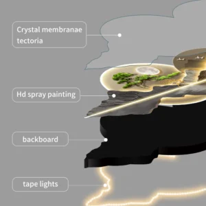 Sophisticated Mountain Crystal Wall Hanging