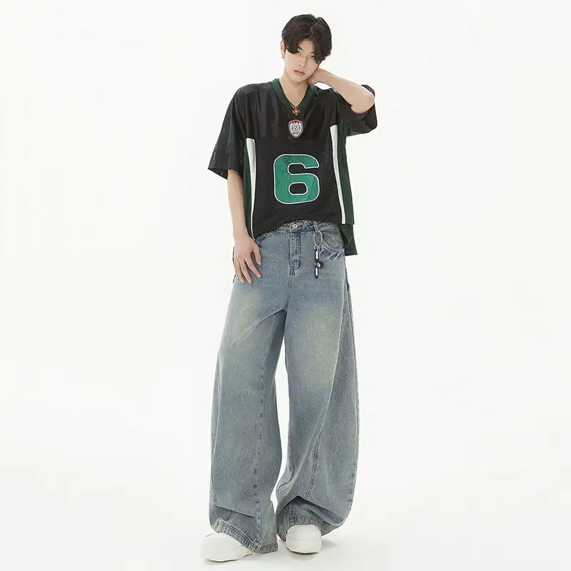 Heritage Washed Machete Wide-Leg Jeans