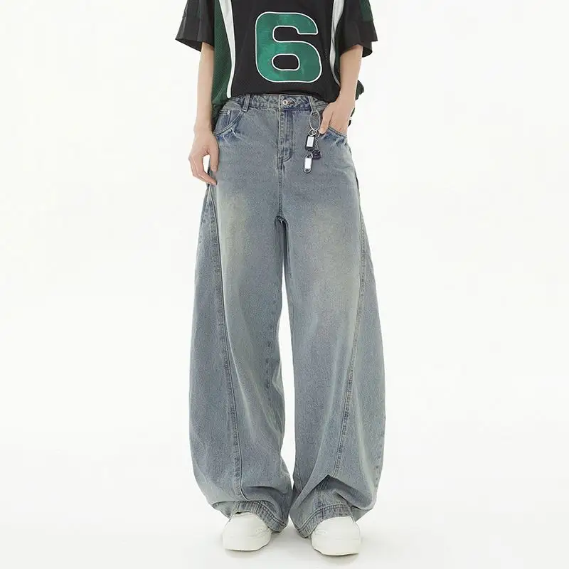 Heritage Washed Machete Wide-Leg Jeans