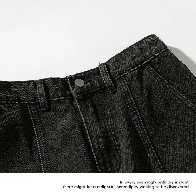 Distressed Vintage Machete Straight Leg Trousers