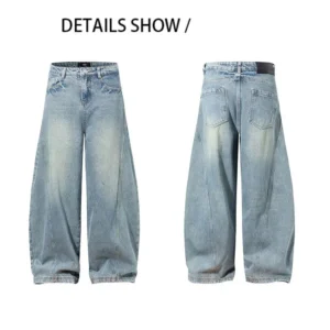 Heritage Washed Machete Wide-Leg Jeans