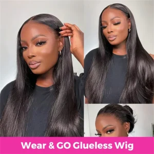 Ready-to-Wear Glueless Bone Straight Human Hair Wig