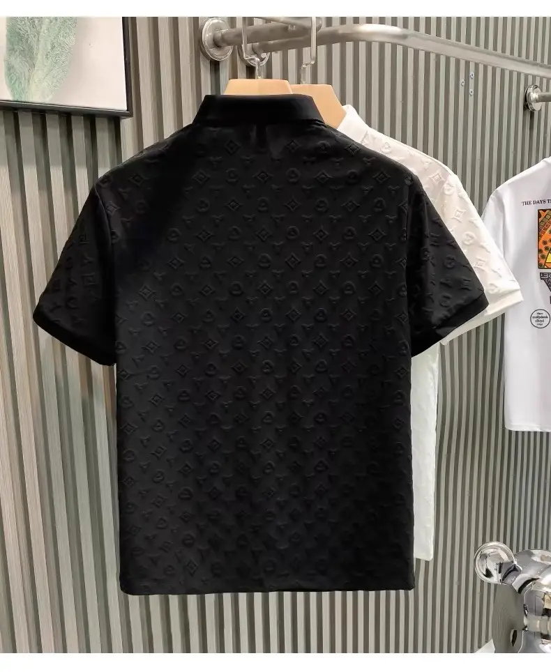 Men's Retro Jacquard Short Sleeve Polo Shirt