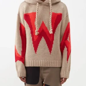 Cotton Knit Pullover with Patchwork Design for Men