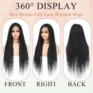 Full Lace Box Braid Wig - Knotless with Baby Hair