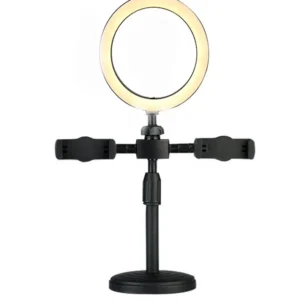 6-Inch Makeup and Photography LED Ring Light with Phone Support
