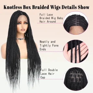 Full Lace Box Braid Wig - Knotless with Baby Hair