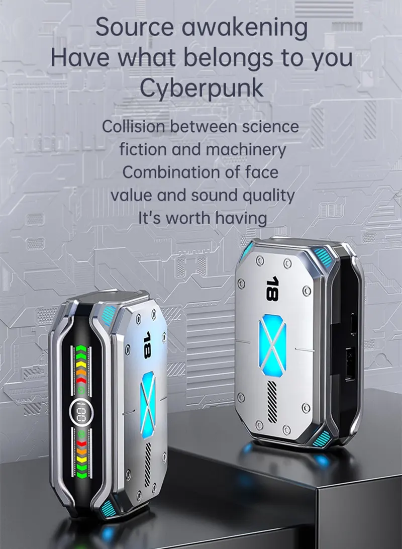 Wireless M43 TWS Gaming Earphones with Active Noise Control