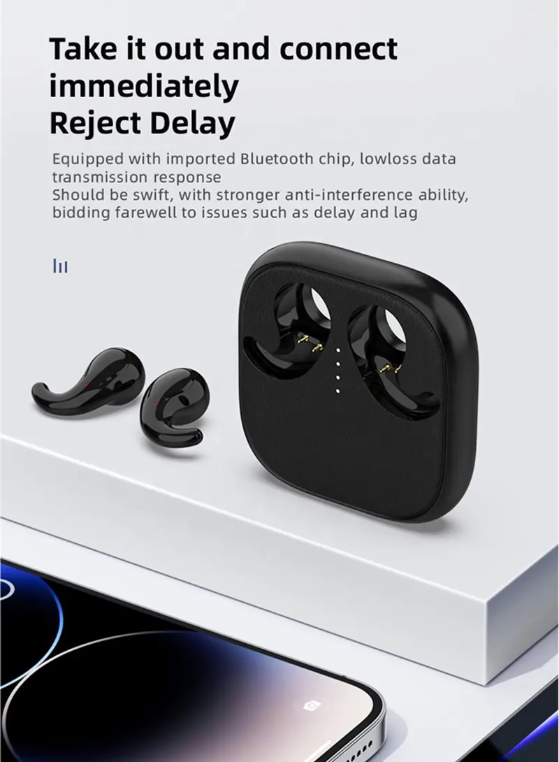 T70 True Wireless Earhook Earbuds with Bone Conduction Technology