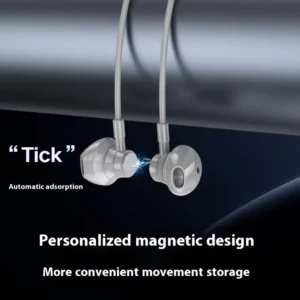Live Stream Wireless Neckband Earphones with BT 5.3 and LED Display