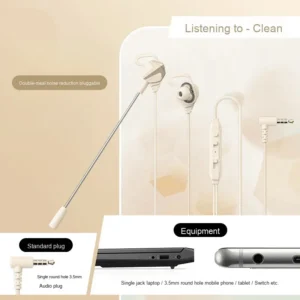 Noise-Cancelling Waterproof Gaming Earphones for PC and Mobile