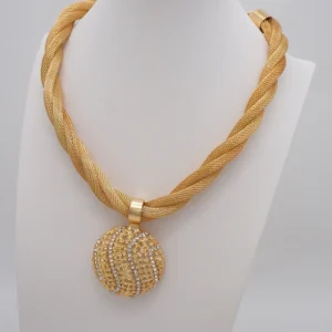 Exquisite African-Inspired Wedding Jewelry Ensemble: