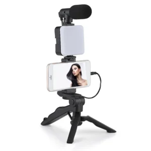 Ultimate Video-Making Bundle: Tripod, Light, and Microphone