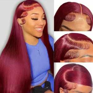 Burgundy 13x6 HD Lace Front Wig - 200% Density