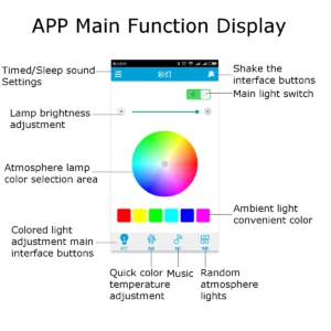 Stylish Smart RGB Ceiling Light with Remote and Music Features: