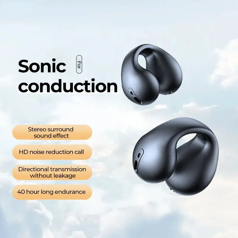 T70 True Wireless Earhook Earbuds with Bone Conduction Technology