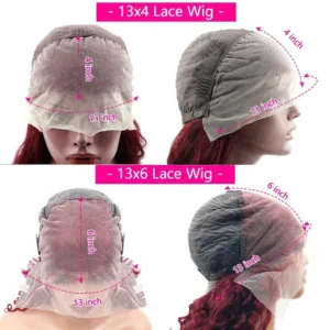 Burgundy 13x6 HD Lace Front Wig - 200% Density