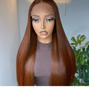 Vietnamese Raw Brown Bone Straight Wig