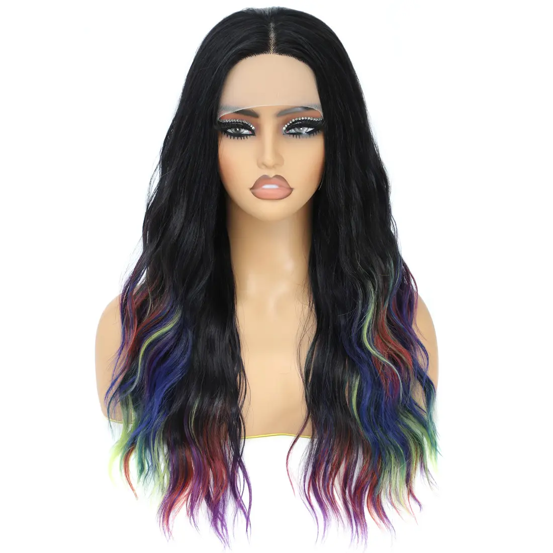 Rainbow Cosplay Glam Lavender Lace Front Wig