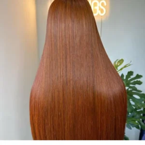 Vietnamese Raw Brown Bone Straight Wig
