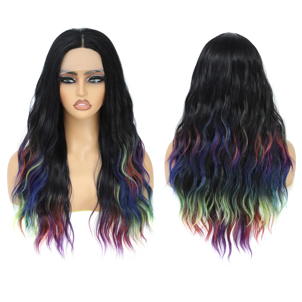 Rainbow Cosplay Glam Lavender Lace Front Wig