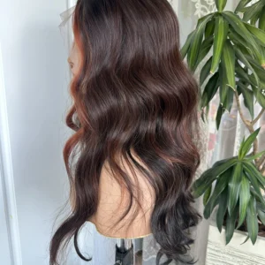 Lenaqueen Ombre Waves Synthetic Lace Wig
