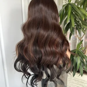 Lenaqueen Ombre Waves Synthetic Lace Wig