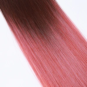 Clip-in Hair Extensions 24 Inch - Ombre Brown Synthetic Hair Set