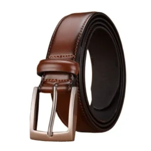 Classic Full Grain Smooth Leather Belt for Men
