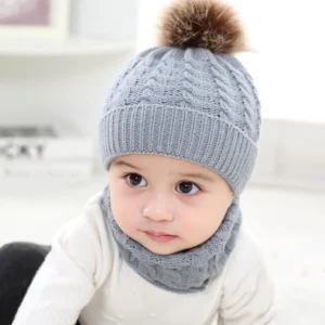 Snuggly Fleece-Lined Baby Knit Cap – Warm Winter Beanie for Newborns and Toddlers