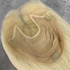 Seamless Lace Topper for Thinning Blonde Hair