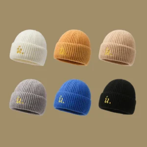 Bright and Warm Knitted Caps for Children