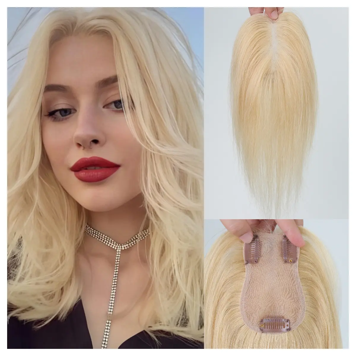 Luxury White Platinum Bob Wig - Women's Long Straight Lace Front Brazilian Hair