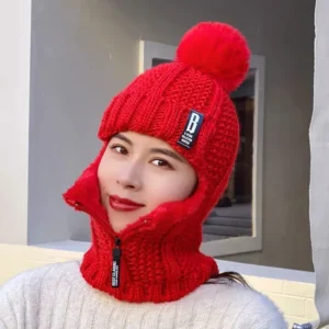 Men's & Women's Insulated Winter Beanie with Neck Shield