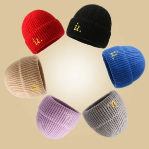 Bright and Warm Knitted Caps for Children