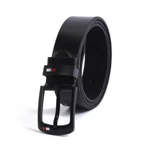 Luxury Cowhide Leather Belt with Alloy Automatic Buckle for Men
