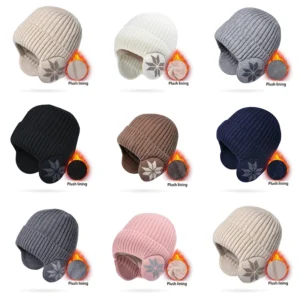 Thickened Winter Cycling Skull Cap with Earmuffs