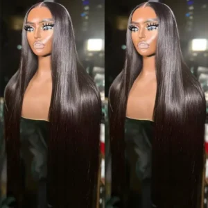 Budget-Friendly Straight Brazilian Lace Frontal Wig - No Glue Needed