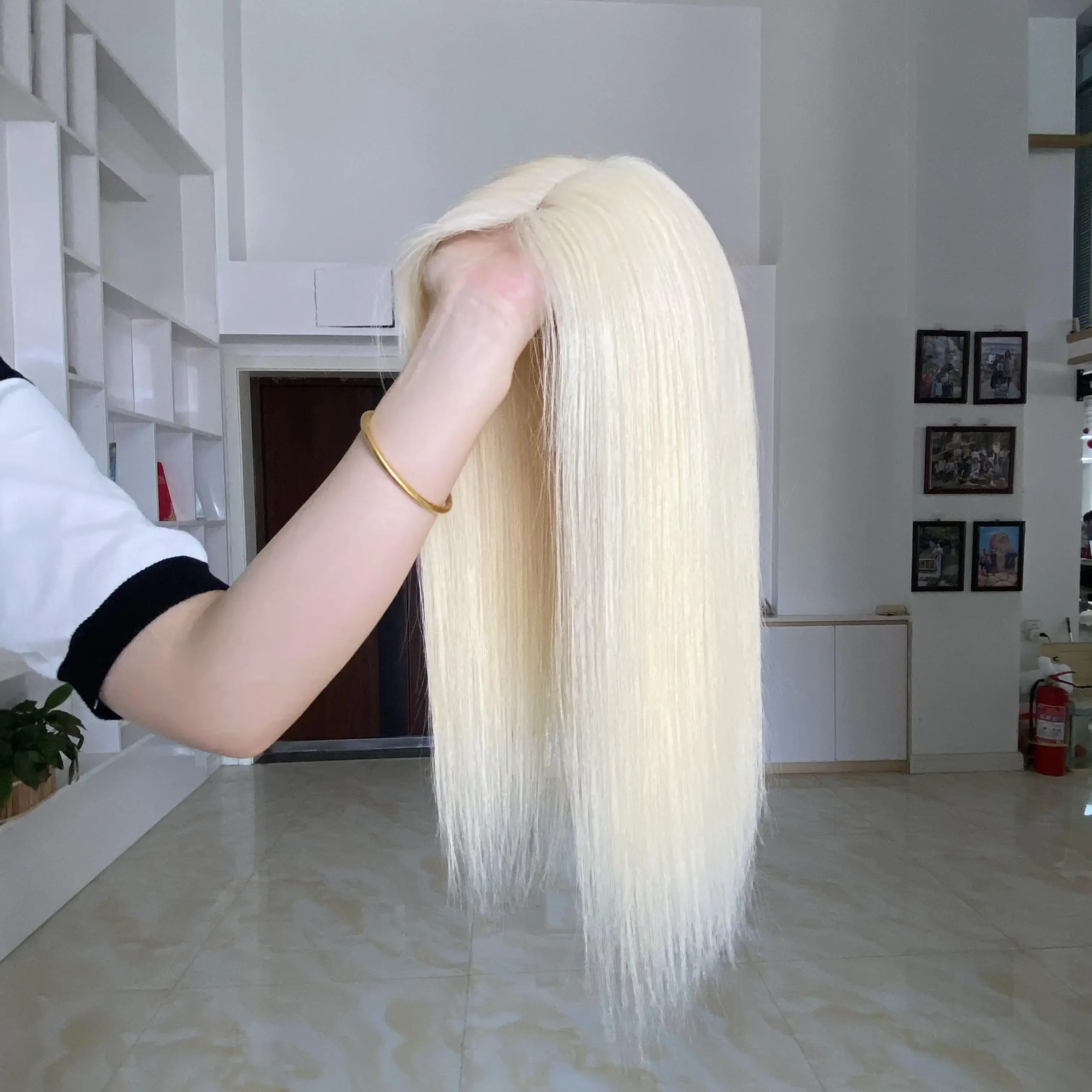 Seamless Lace Topper for Thinning Blonde Hair