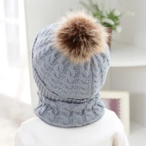 Snuggly Fleece-Lined Baby Knit Cap – Warm Winter Beanie for Newborns and Toddlers