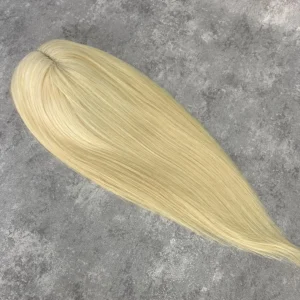 Seamless Lace Topper for Thinning Blonde Hair