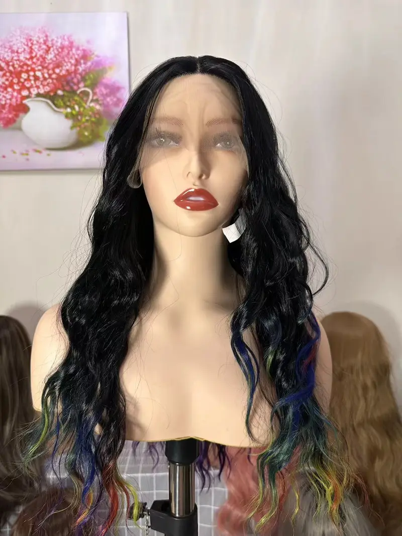 Rainbow Cosplay Glam Lavender Lace Front Wig