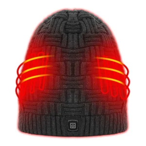 Stylish Heated Wool Headcap for Outdoor Adventures