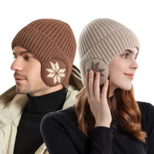 Thickened Winter Cycling Skull Cap with Earmuffs