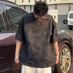 Men's Vintage-Inspired Loose Fit Short Sleeve T-Shirt