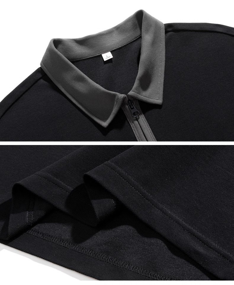 Men's Fashion Brand Striped Collar Polo Shirt for Summer