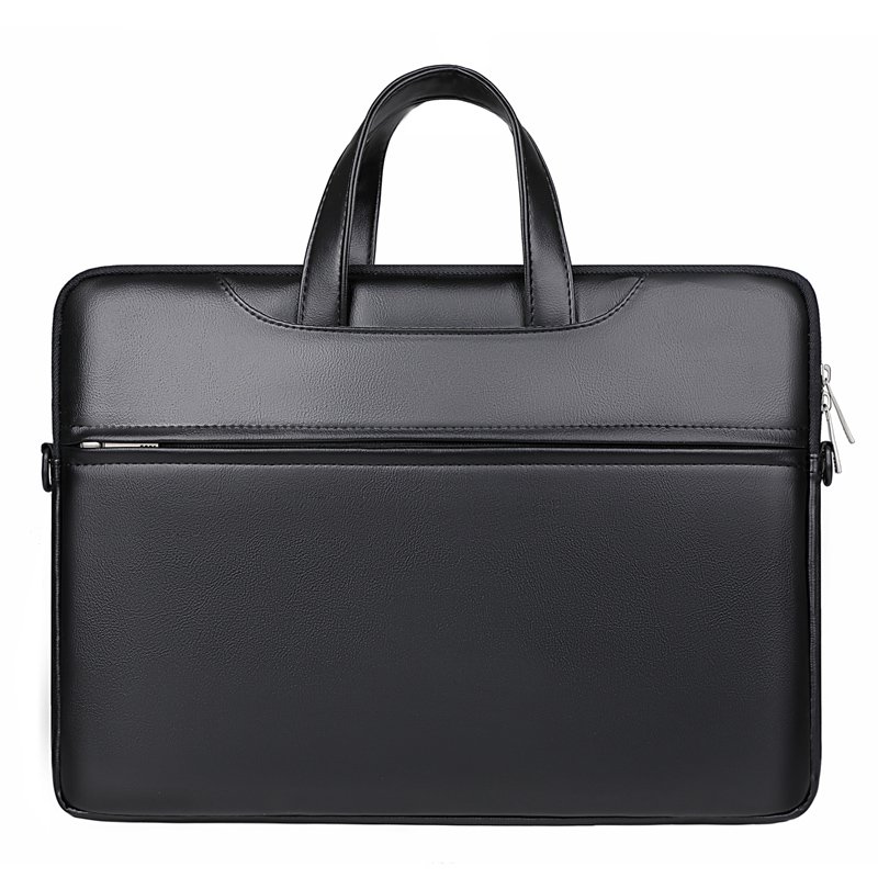 Multi-Functional Leather Laptop Bag - Waterproof Organizer for School and Office