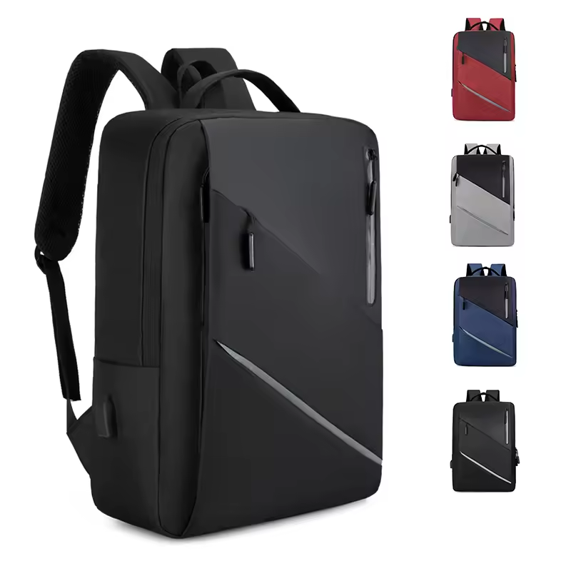 ProShield Anti-Theft Black Nylon Backpack with USB Charging for Students and Professionals