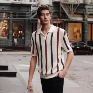 Men's Breathable Canvas Polo Shirt with Anti-Wrinkle Technology